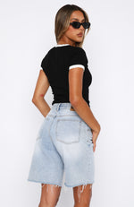 Riviera Views Knit Tee Black