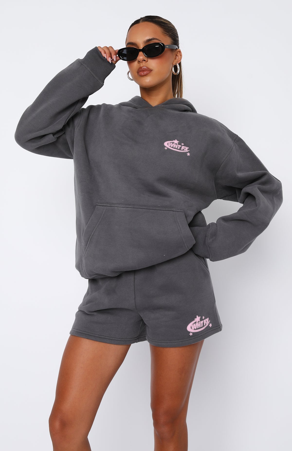 The Main Star Oversized Hoodie Volcanic | White Fox Boutique US
