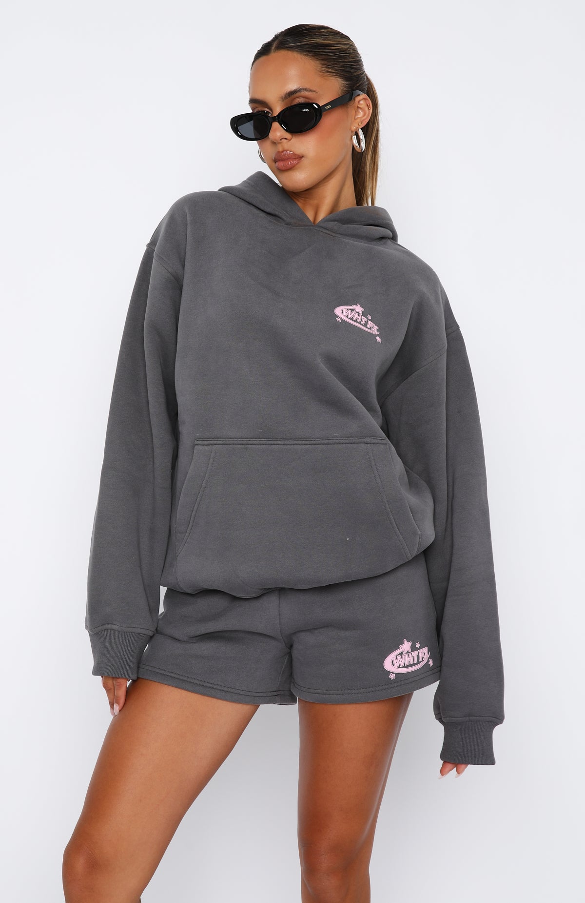 The Main Star Oversized Hoodie Volcanic | White Fox Boutique US