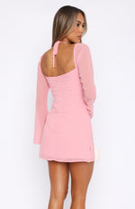 Ready For Fun Long Sleeve Mini Dress Baby Pink