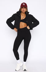 Under Control Puffer Jacket Black