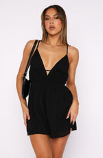 Meet You There Playsuit Black