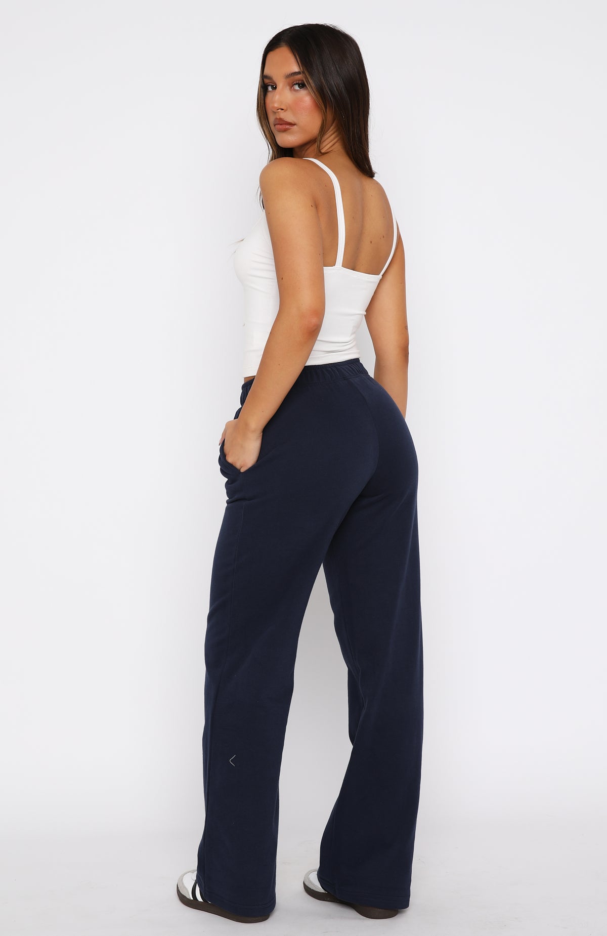 Can't Sleep Wide Leg Sweatpants Navy | White Fox Boutique US Can't Sleep Wide Leg Sweatpants Navy | White Fox Boutique US