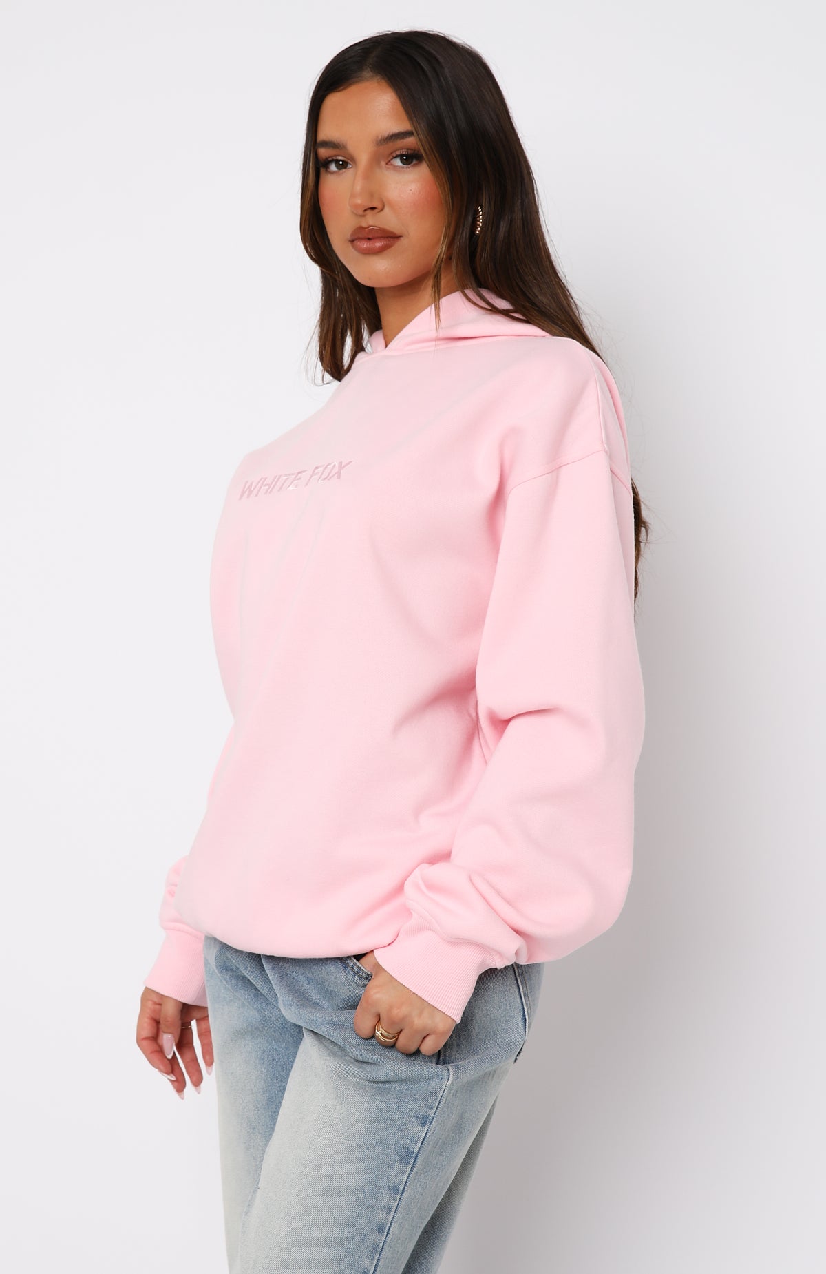 Stay Lifted Oversized Hoodie Posy | White Fox Boutique US