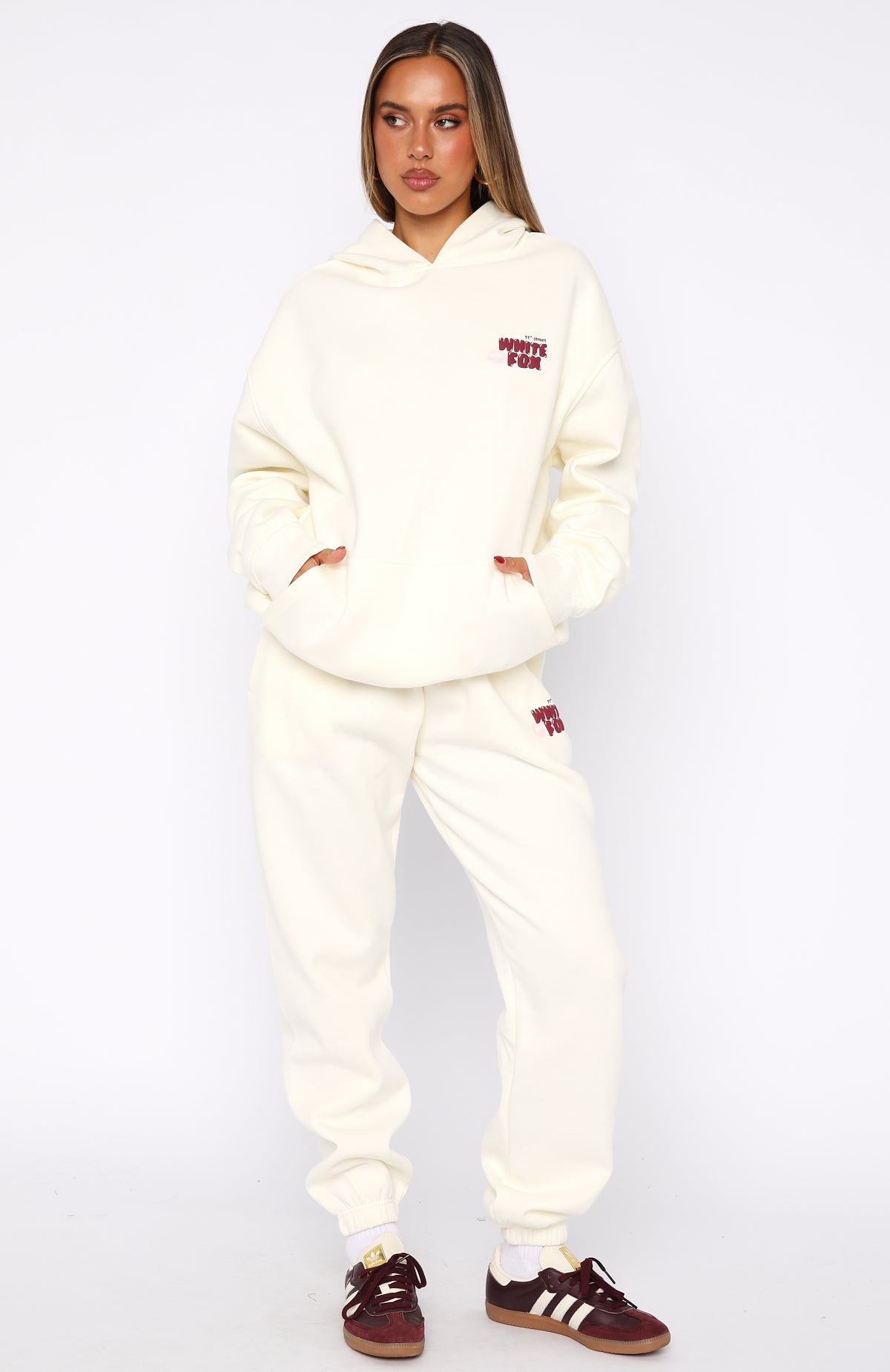 11th Street Sweet Kisses Oversized Hoodie Cake Batter