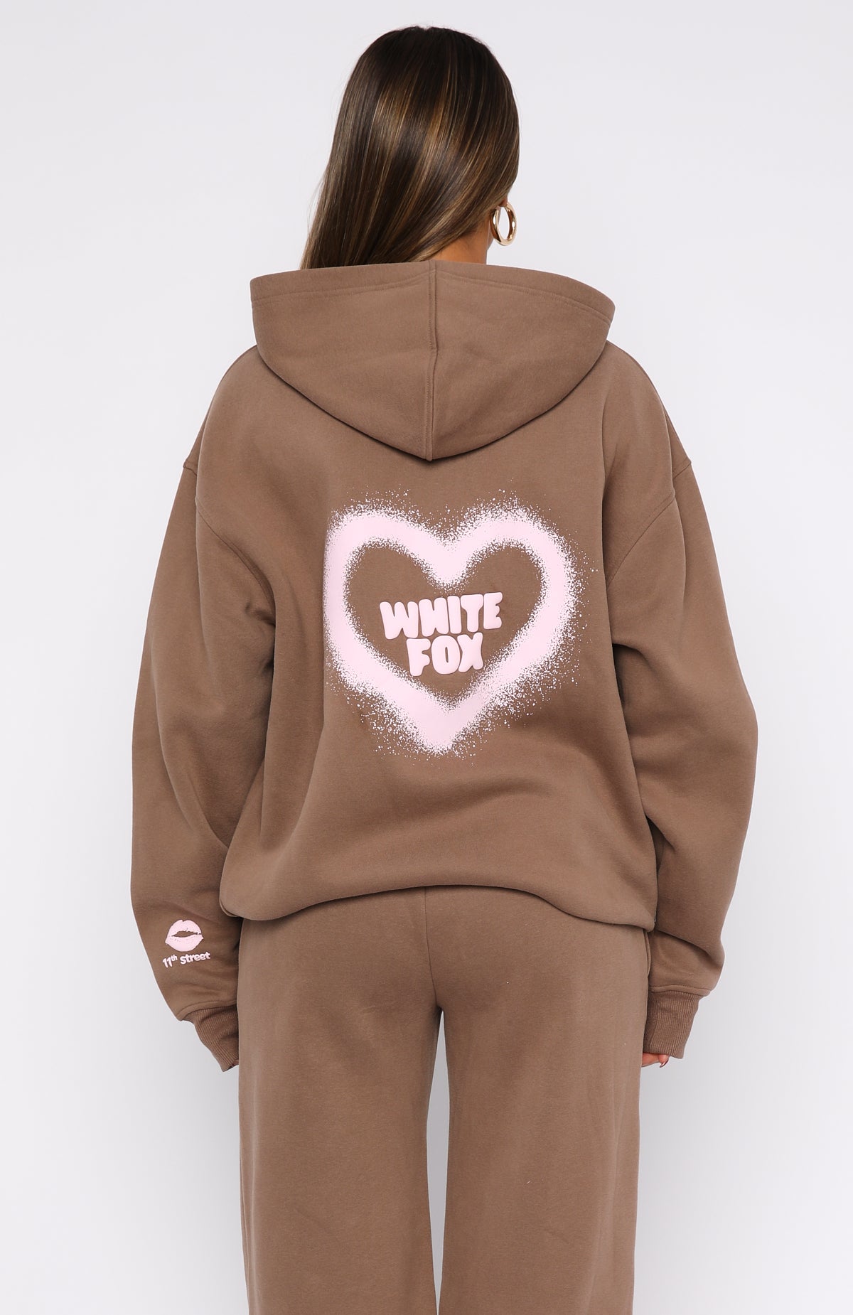 11th Street City Girl At Heart Oversized Hoodie Cinnamon Bun
