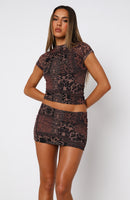 Addicted To You Mini Skirt Marrakech Print