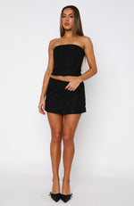 Unreal Love Mini Skirt Black