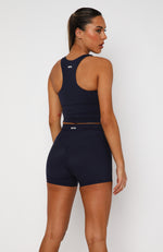 Work It Out Crop Navy