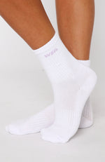 WFA Socks White/Lilac