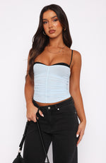 Remind Me Again Bustier Baby Blue