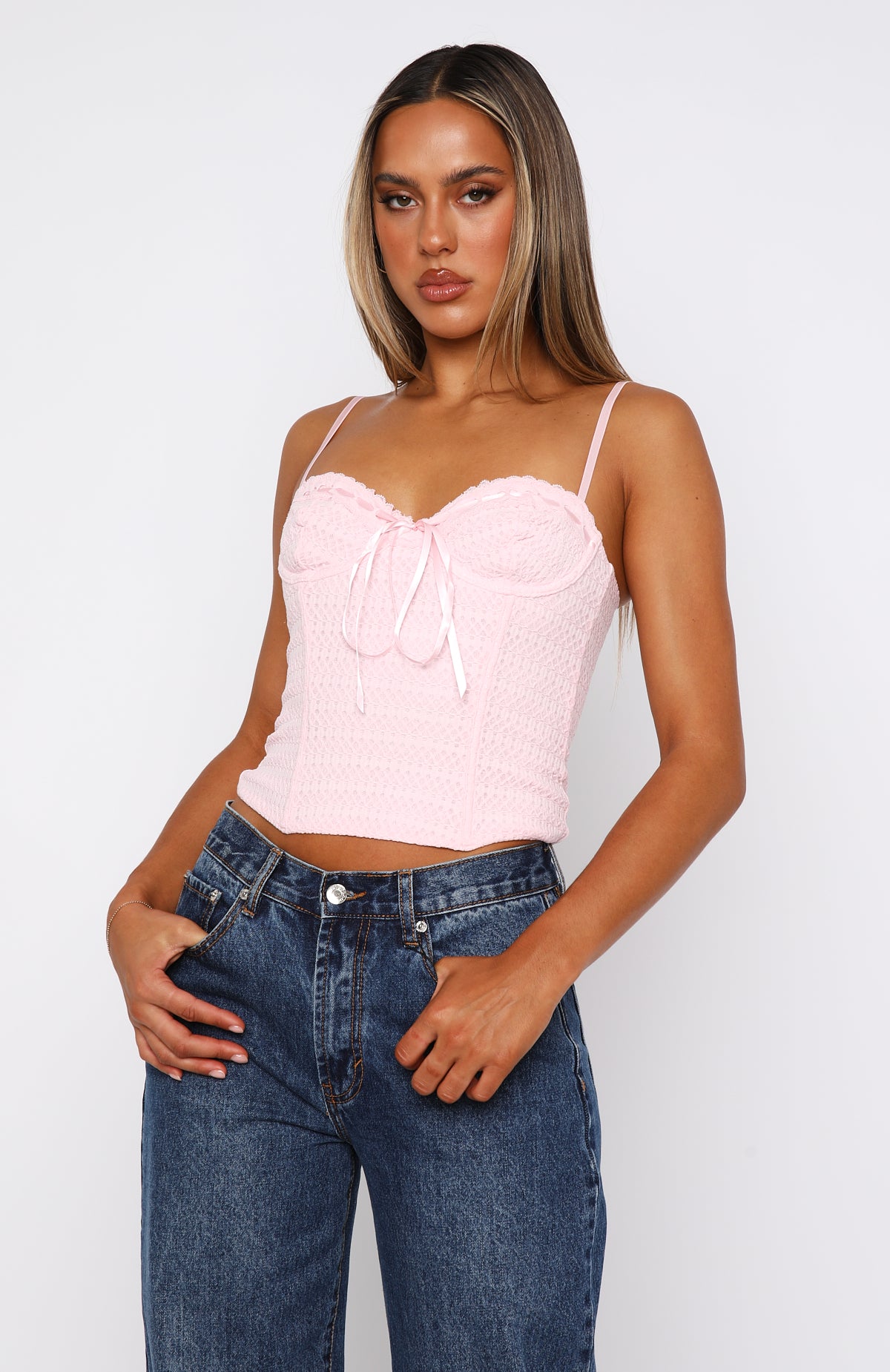 Way You Feel Bustier Baby Pink | White Fox Boutique US
