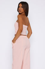 Believe In You Strapless Top Baby Pink