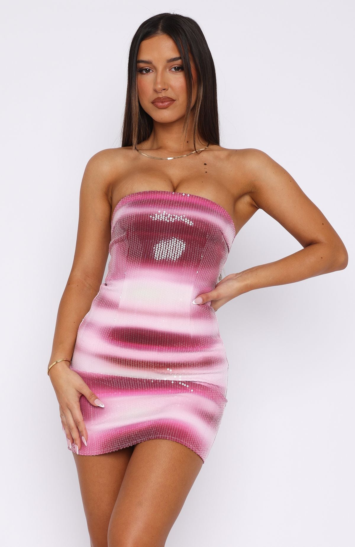 Make Up My Mind Sequin Mini Dress Boysenberry Ripple Make Up My Mind Sequin Mini Dress Boysenberry Ripple