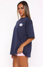 With Love Always Oversized Tee Navy