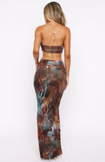 The Empress Maxi Dress Ophidian Feather | White Fox Boutique US