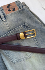 Rex Belt Chocolate/Vintage Gold