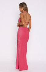 Solar Flare Maxi Dress Hot Pink