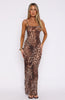 Still Waiting Mesh Maxi Dress Cheetah