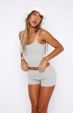 Love You Better Knitted Top Grey Marle
