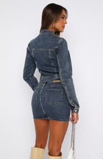 Know You Better Denim Jacket Offshore Blue