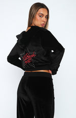 Shadow Banned Cropped Jacket Black