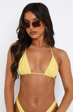 Beach Baby Bikini Top Lemon