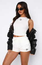 Good As Always Ribbed Tank White
