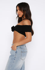 Praise You Crop Top Black