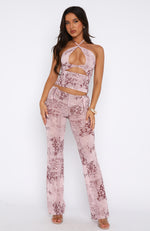 Reciprocate Mesh Pants French Rose