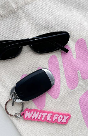 Next Level Strap Keychain Red/White