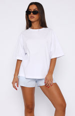 Let It Out Oversized Tee White