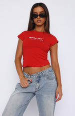 Going Global Baby Tee Red