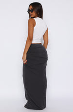 Loved Up Maxi Skirt Charcoal