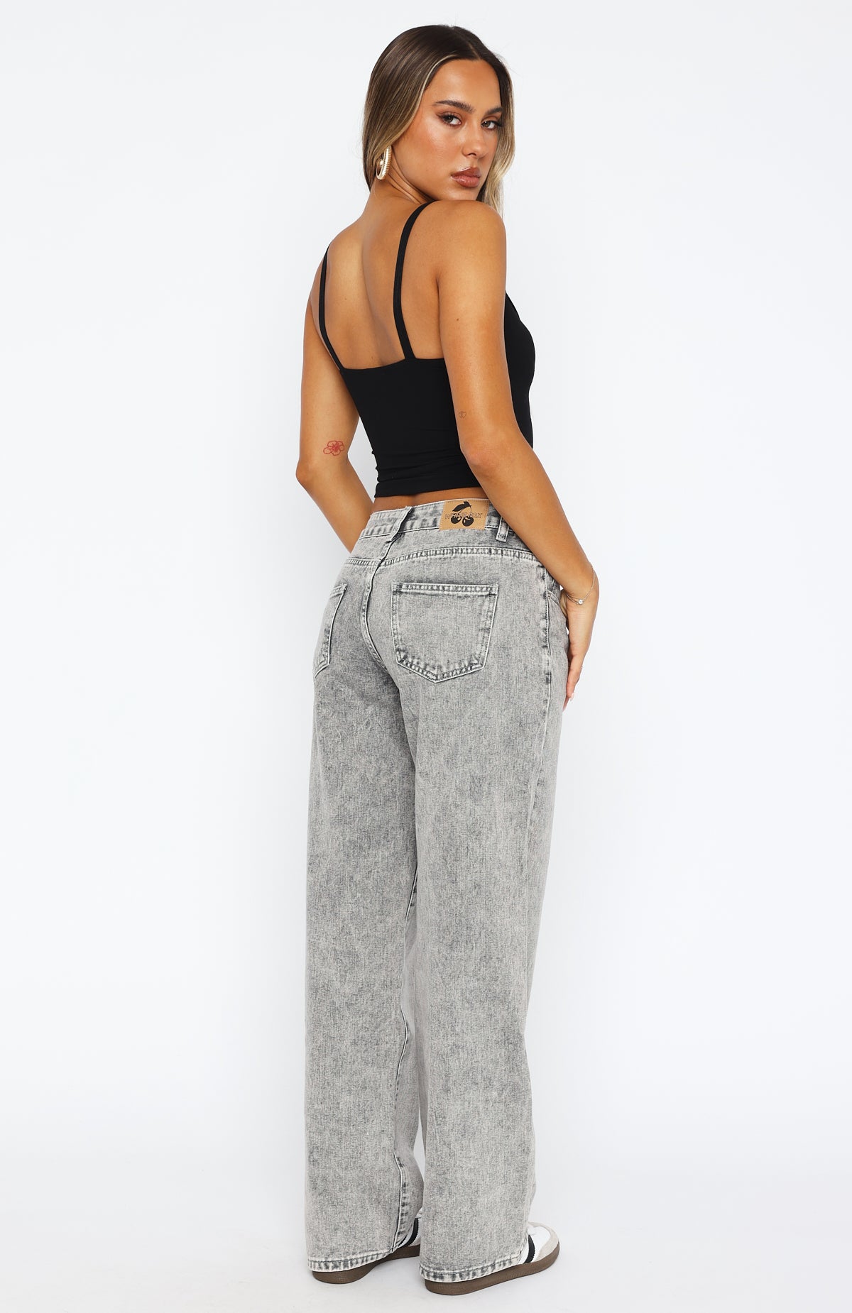 【PEOPLESTYLE】WASHED GREY WIDE LEG JEANS Peoplesense Washed Grey Wide Leg Jeans – peoplesense