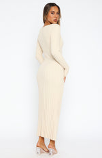 A New Direction Long Sleeve Maxi Dress Oat