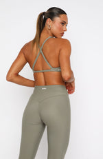 Energize Me Sports Bra Olive