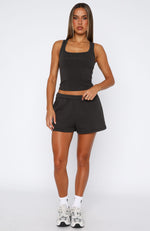 From The Archives Lexi Lounge Shorts Charcoal