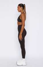 Go Getter High Waisted Leggings Espresso