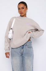 Be In The Moment Oversized Sweater Moon