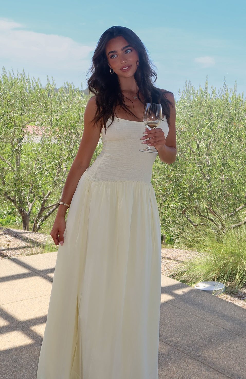 Too Many Questions Maxi Dress Lemon Too Many Questions Maxi Dress Lemon