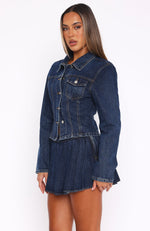 Ayla Denim Jacket Dark Blue