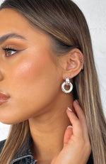 Jade Earrings Silver