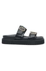 Mila Slides Black/Gold