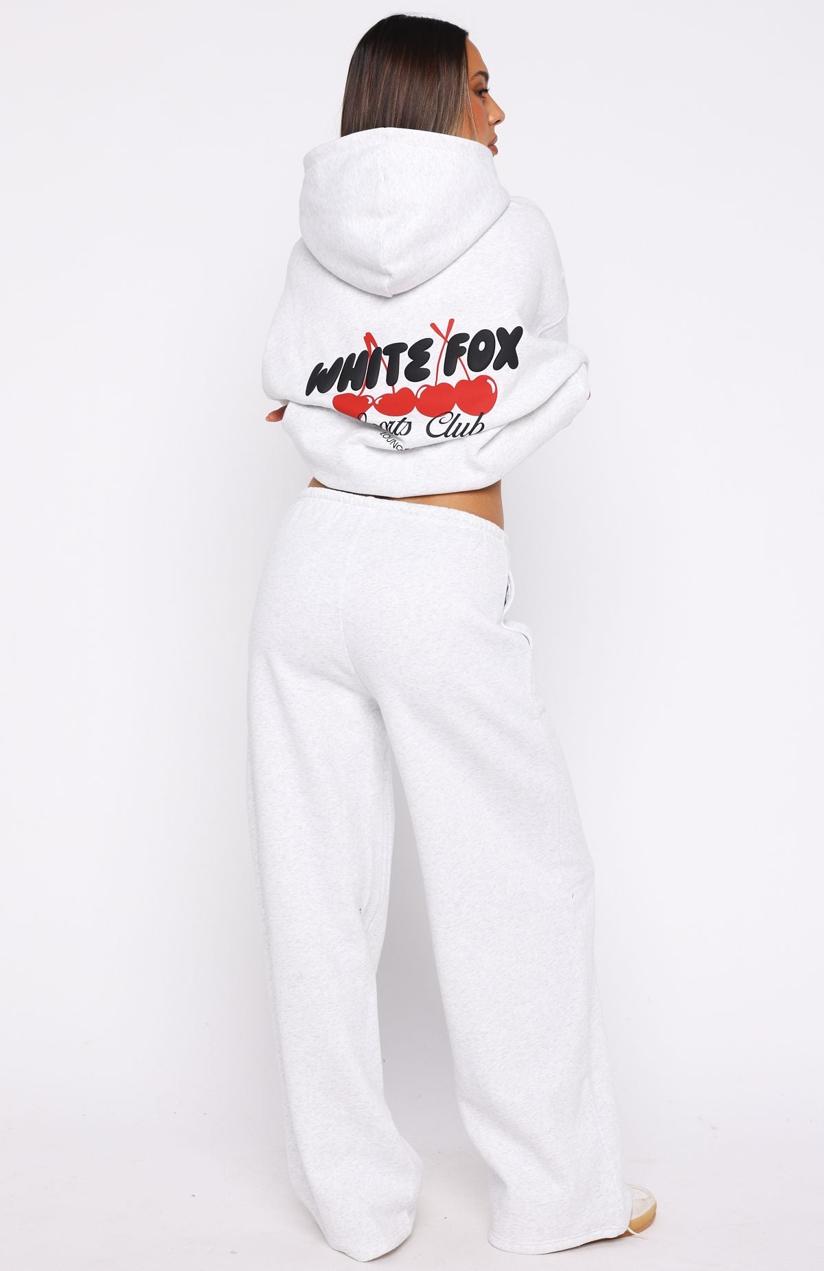 Club 14 Cassie Wide Leg Sweatpants Grey Marle | White Fox Boutique US