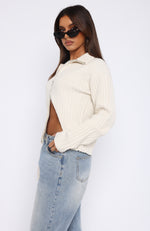 By The Fire Knit Sweater Cream