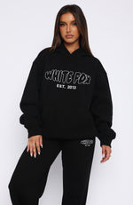 Missed Flights Oversized Hoodie Black