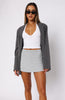 Give Me A Plan Skort Grey Marle