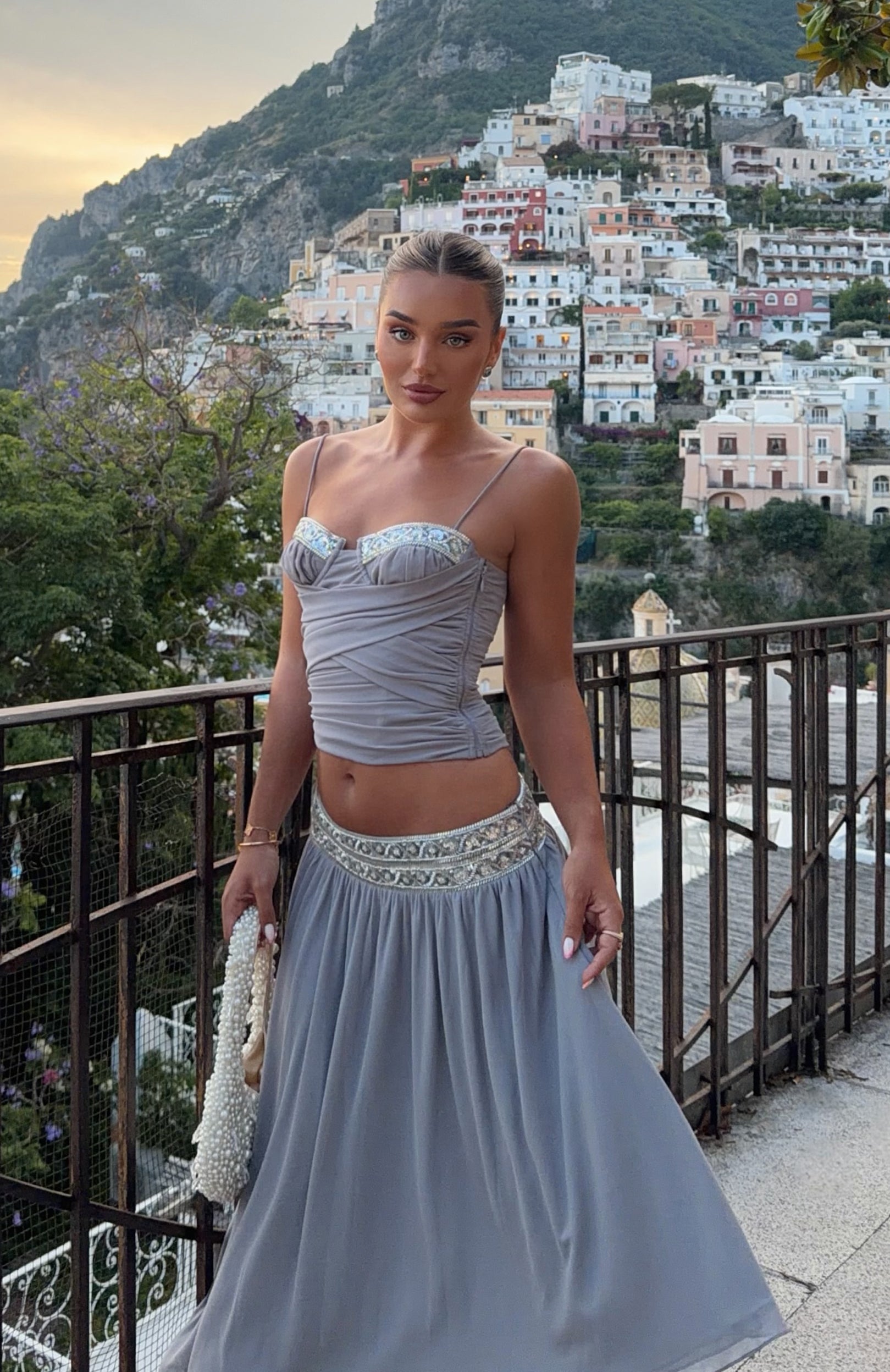 Angelina Bustier Dove | White Fox Boutique US