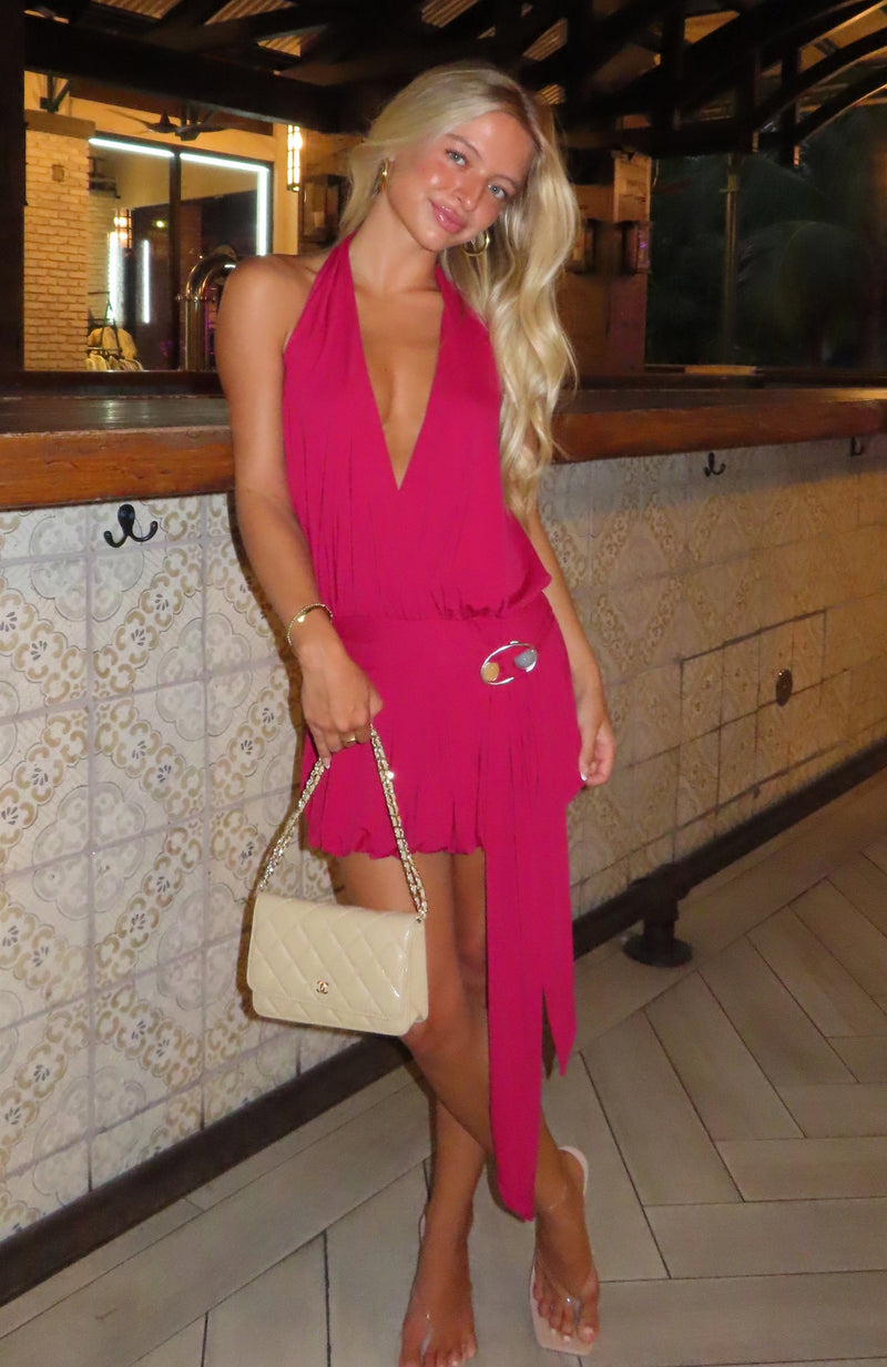 Viva Vibe Mini Dress Dragonfruit